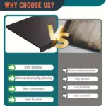 Acrylic Cutting Board for Food Prep & Countertop Protection, Non-Slip Transparent Black – gallery image 6