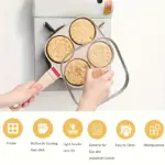 Non-Stick 4-Hole Frying Pan with Lid for Cooking Eggs and Small Portions, Wooden Handle – gallery image 12