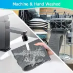 Kitchen Sink Splash Guard Mat for Catching Faucet Drips and Splashes, Flexible Drying Surface – gallery image 7