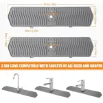Kitchen Sink Splash Guard Mat for Catching Faucet Drips and Splashes, Flexible Drying Surface – gallery image 4