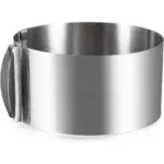 Adjustable Stainless Steel Cake Mold Ring for Baking & Molding, Non-Stick Surface Design – main image