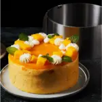 Adjustable Stainless Steel Cake Mold Ring for Baking & Molding, Non-Stick Surface Design – gallery image 6