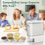 Large-Capacity Rice Storage Container for Storing Dry Foods with Measuring Cup & Time Markings – gallery image 7