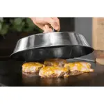 12 Inch Round Basting Cover for Flat Top Grill Cooking, Stainless Steel Dome Design – gallery image 2