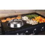 12 Inch Round Basting Cover for Flat Top Grill Cooking, Stainless Steel Dome Design – gallery image 8