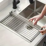 Stainless Steel Roll-Up Dish Drying Rack for Drying Dishes & Air-Drying Items – gallery image 7