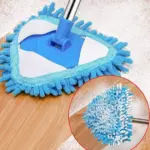 360° Rotary Triangle Mop for Wet and Dry Cleaning, Adjustable Retractable Handle – main image