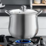 Large-Capacity Stainless Steel Pot for Making Soup, Porridge and Steaming, Induction and Gas Compatible – gallery image 6