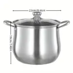 Large-Capacity Stainless Steel Pot for Making Soup, Porridge and Steaming, Induction and Gas Compatible – gallery image 4