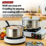 5-Piece Stainless Steel Cookware Set for Everyday Cooking with Easy-Clean Surface – gallery image 5