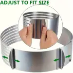 Adjustable Stainless Steel Cake Slicer for Layering Cakes and Bread, 6-Layer Guide Design – gallery image 8