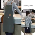 Multi-Pocket Apron for Workwear & Task Carrying, Adjustable Strap, Polyester Blend – gallery image 12