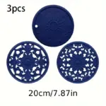 3pcs Silicone Insulated Mats for Heat Insulation & Surface Protection, Non-Slip Design – gallery image 18