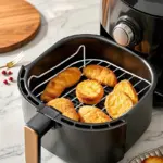 Air Fryer Grill Rack Set for Grilling & Steaming with Metal Rack and Skewers – gallery image 2