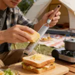 Stainless Steel Grater for Zesting & Grating with Wooden Handle – gallery image 4