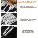 3-Piece Kitchen Tool Set for Peeling, Grating and Slicing, Stainless Steel – gallery image 6