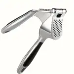 Stainless Steel Garlic Press for Crushing Garlic with Ergonomic Easy-Grip Handle – main image