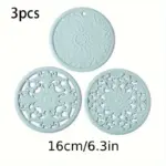 3pcs Silicone Insulated Mats for Heat Insulation & Surface Protection, Non-Slip Design – gallery image 10