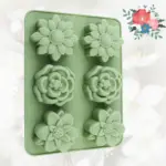 Silicone Flower-Shaped Cake Mold for Baking & Molding with Flexible Non-Stick Design – gallery image 2