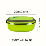Stainless Steel Bento Lunch Box for Packed Meals & Food Storage with Insulated Design – gallery image 4