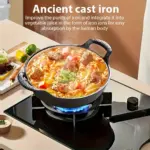 Pre-Seasoned Cast Iron Skillet for Cooking & Searing with Dual Handle Design – gallery image 7