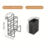 Double-Layer Carbon Steel Dish Rack for Drying Dishes & Organizing Countertop Items – gallery image 6