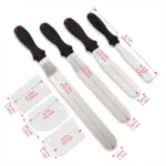 7-Piece Cake Smoothing Tool Set for Frosting & Smoothing with Stainless Steel Construction – gallery image 4