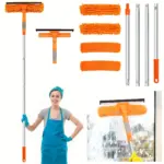 High Window Cleaning Squeegee for Window Cleaning with Extension Pole and Rotating Head – gallery image 3