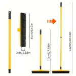 Rubber Broom with Squeegee Edge for Sweeping Hair & Wiping Smooth Surfaces – gallery image 4