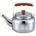 Stainless Steel Kettle with Wooden Handle for Heating Water on Cooking Surfaces – gallery image 8