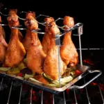 Foldable Stainless Steel Chicken Leg and Wing Rack for Vertical Roasting with Compact Storage Design – gallery image 6