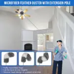 Microfiber Duster with Telescopic Extension Pole for High-Reach Dusting & Cobweb Removal – gallery image 7