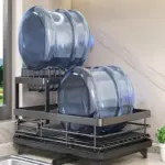 Double-Layer Carbon Steel Dish Rack for Drying Dishes & Organizing Countertop Items – gallery image 5