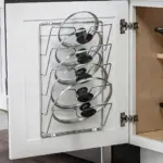 Metal Pot Lid Organizer Rack for Hanging & Space-Saving Storage, Multi-Level Design – main image