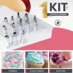 116-Piece Cake Decorating Tool Set for Piping & Frosting with Storage Box – gallery image 8