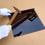 Acrylic Cutting Board for Food Prep & Countertop Protection, Non-Slip Transparent Black – gallery image 3