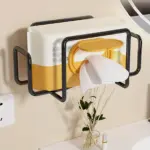 Wall-Mounted Tissue Holder for Holding Tissue Rolls and Sheets, Non-Drilling Adhesive Mount – gallery image 8