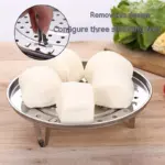 3pcs Stainless Steel Steamer Rack for Steaming and Baking – gallery image 8