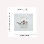 Stainless Steel Kettle with Wooden Handle for Heating Water on Cooking Surfaces – gallery image 6