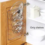 Metal Pot Lid Organizer Rack for Hanging & Space-Saving Storage, Multi-Level Design – gallery image 10