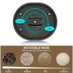 Electric Salt and Pepper Grinder for Seasoning with Dual-Compartment Design & Adjustable Coarseness – gallery image 10