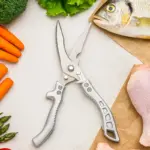 Carbon Steel Kitchen Scissors for Cutting & Trimming Food Ingredients, Ergonomic Ambidextrous Grip – gallery image 3