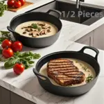 Pre-Seasoned Cast Iron Skillet for Cooking & Searing with Dual Handle Design – gallery image 8