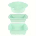 3-Piece Silicone Baking Pan Set for Baking & Molding with Non-Stick Surface Design – gallery image 3