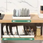 Adjustable Expandable Pots and Pans Organizer Rack for Organizing Cookware and Lids, White – gallery image 7