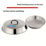 12 Inch Round Basting Cover for Flat Top Grill Cooking, Stainless Steel Dome Design – gallery image 10