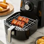 Air Fryer Grill Rack Set for Grilling & Steaming with Metal Rack and Skewers – gallery image 6