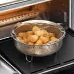 Stainless Steel Steamer Basket for Steaming & Straining with Handle – gallery image 5