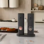 Electric Salt and Pepper Grinder for Seasoning with Dual-Compartment Design & Adjustable Coarseness – gallery image 6