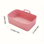 2pcs Silicone Air Fryer Liner Tray for Lining Baking Surfaces, Non-Stick Easy-Clean Design – gallery image 4